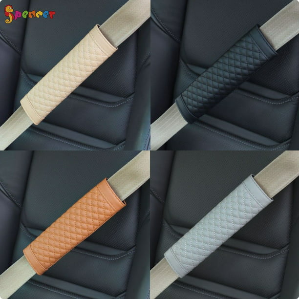 2pcs Gray Safe Belt Shoulder Protect Relaxing Kits Car Interior Accessories Trim
